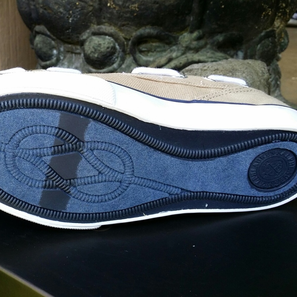 β SOLD β Ralph Lauren Boys Boat Shoes Khaki 7 New! β SOLD β - Picture 4 of 7